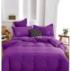 01 AUDIO - Juego De Sabanas 2 plaza + 2 Fundas D Almohadas Morado