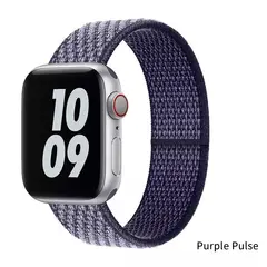 GENERICO - Correa para Apple Watch Nylon Velcro Todas Series Ajustable elástica