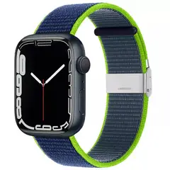 GENERICO - Correa para Apple Watch Nylon Velcro Todas Series Ajustable elástica