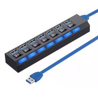 Hub Usb 3. 0 7 Puertos Alta Velocidad Con Led Indicador
