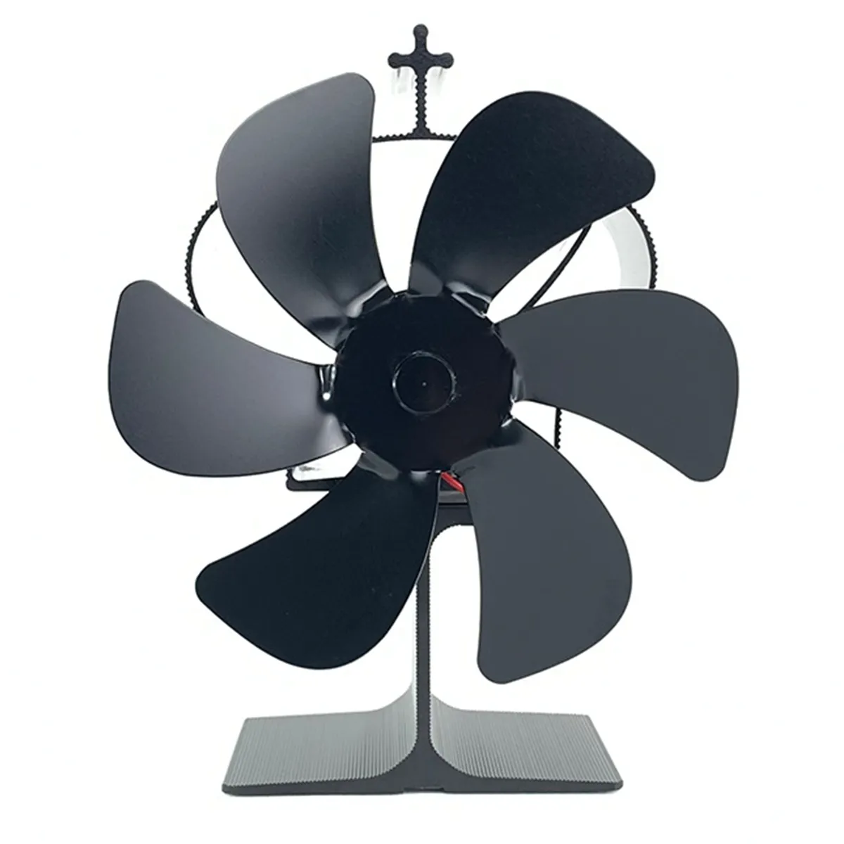 KUANGYE - Ventilador Estufa A Leña 6 Aspas Chimenea Sin Electricidad