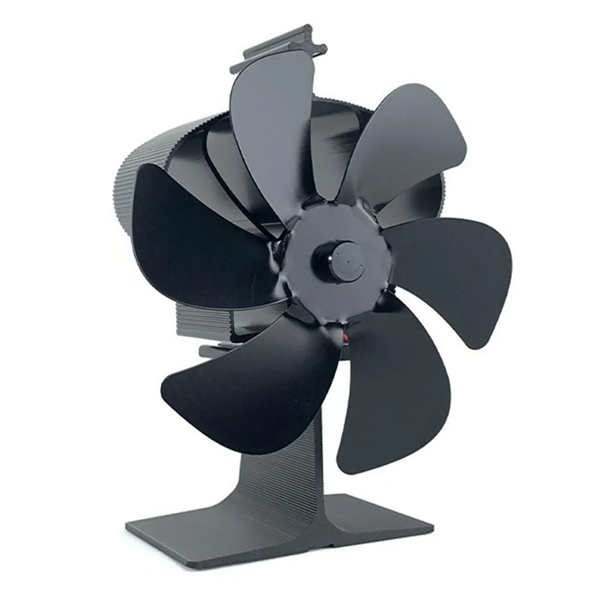 KUANGYE - Ventilador Estufa A Leña 6 Aspas Chimenea Sin Electricidad