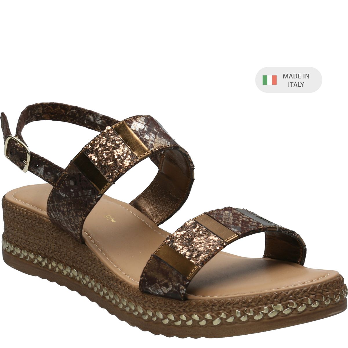 HUSH PUPPIES - Sandalia Mujer Geo Café HUSH PUPPIES