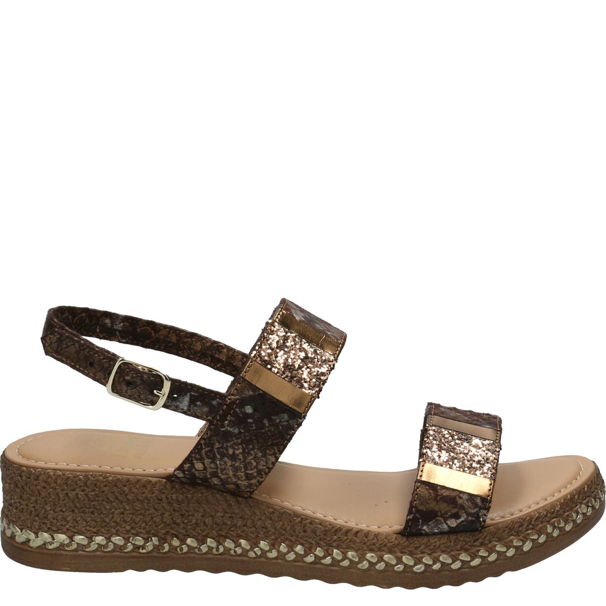 HUSH PUPPIES - Sandalia Mujer Geo Café HUSH PUPPIES
