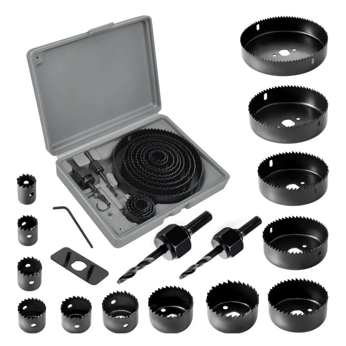 AIZO - AIZO Brocas para Drywall 16pz No Metales Negro