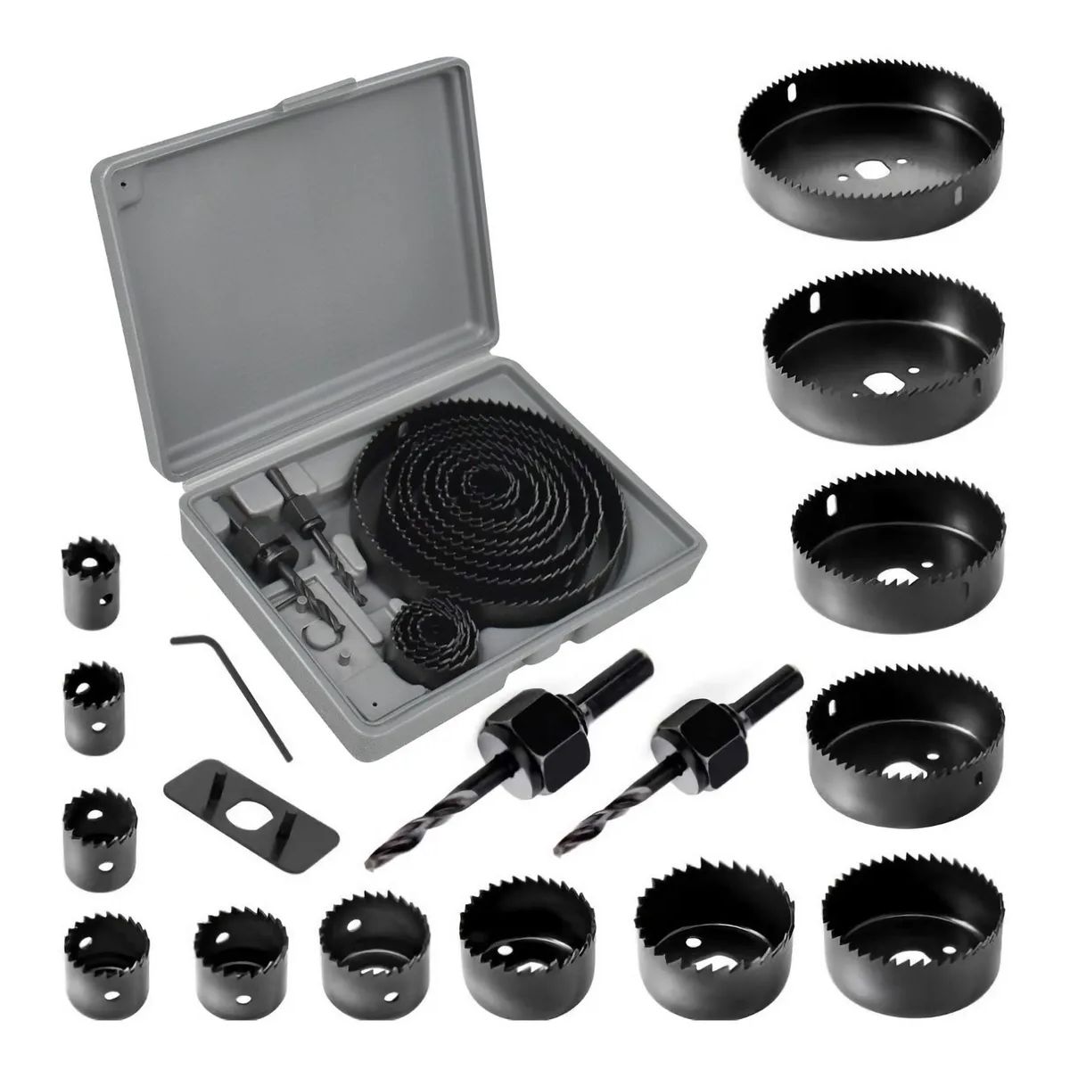 AIZO - AIZO Brocas para Drywall 16pz No Metales Negro