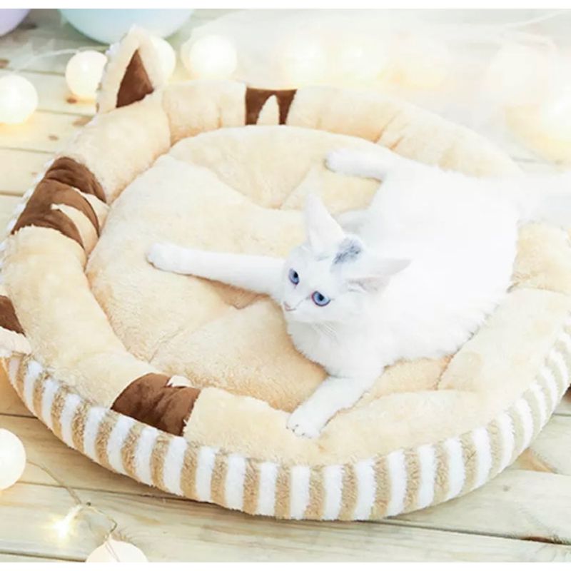GENERICO - Cama para mascotas  orejas cafe Talla L