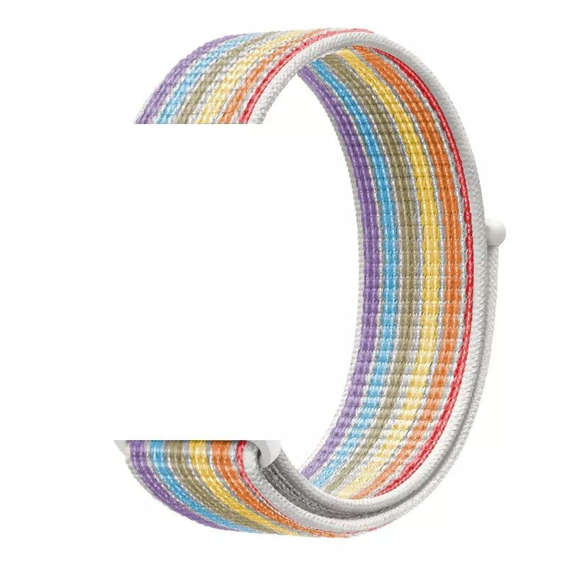 GENERICO - Correa para Apple Watch Nylon Velcro Todas Series Ajustable elástica