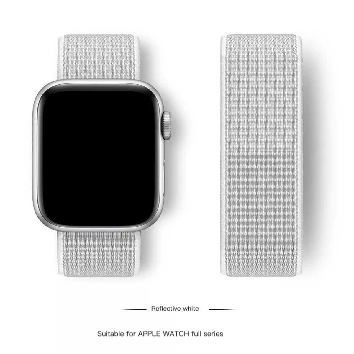 GENERICO - Correa para Apple Watch Nylon Velcro Todas Series Ajustable elástica