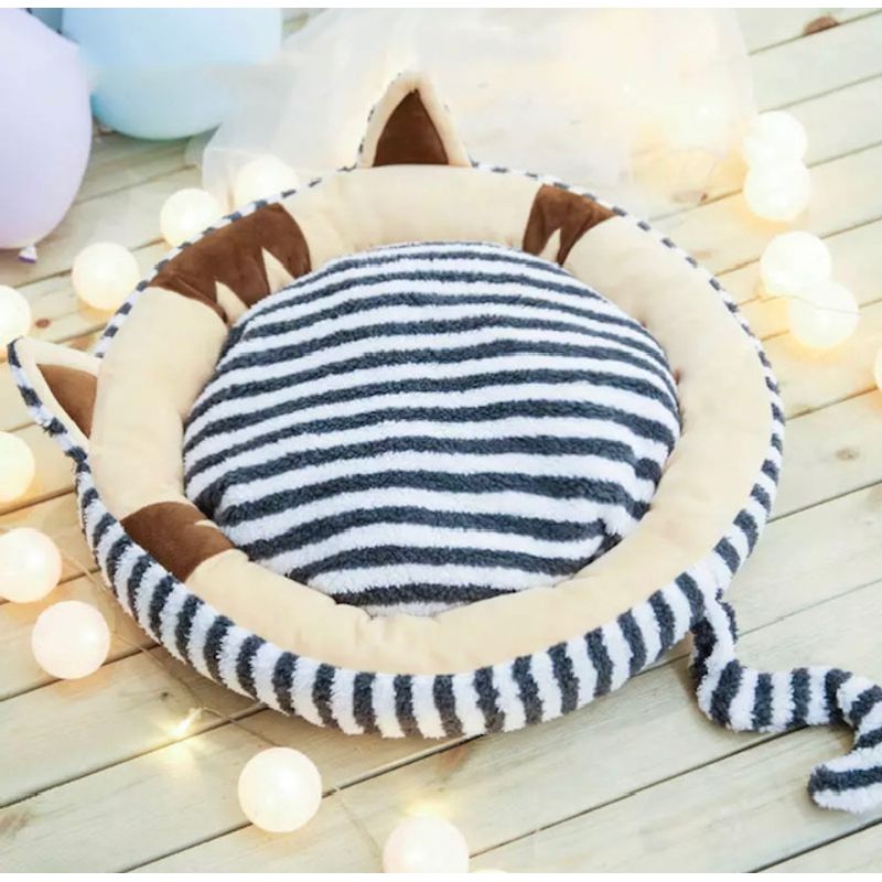GENERICO - Cama para mascotas  orejas NEGRA Talla m