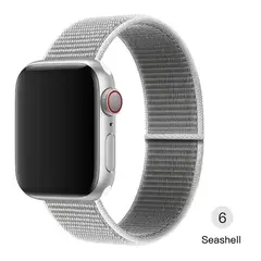 GENERICO - Correa para Apple Watch Nylon Velcro Todas Series Ajustable elástica.