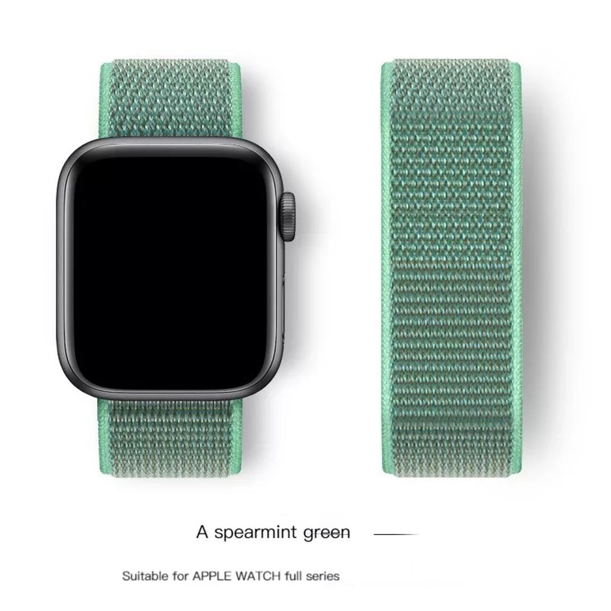 GENERICO - Correa para Apple Watch Nylon Velcro Todas Series Ajustable elástica