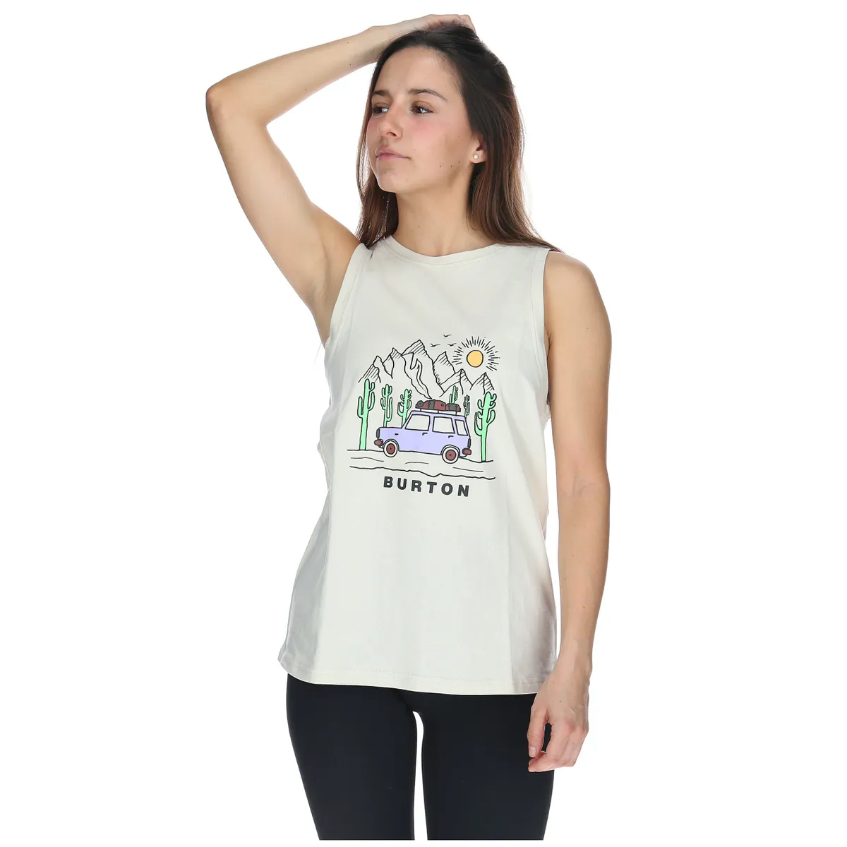 BURTON - Polera S/M Mujer Lounge Gris Claro BURTON