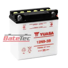 YUASA - 12N9-3B 9Ah Batería de moto - Larga duración - Tecnologia Convencional