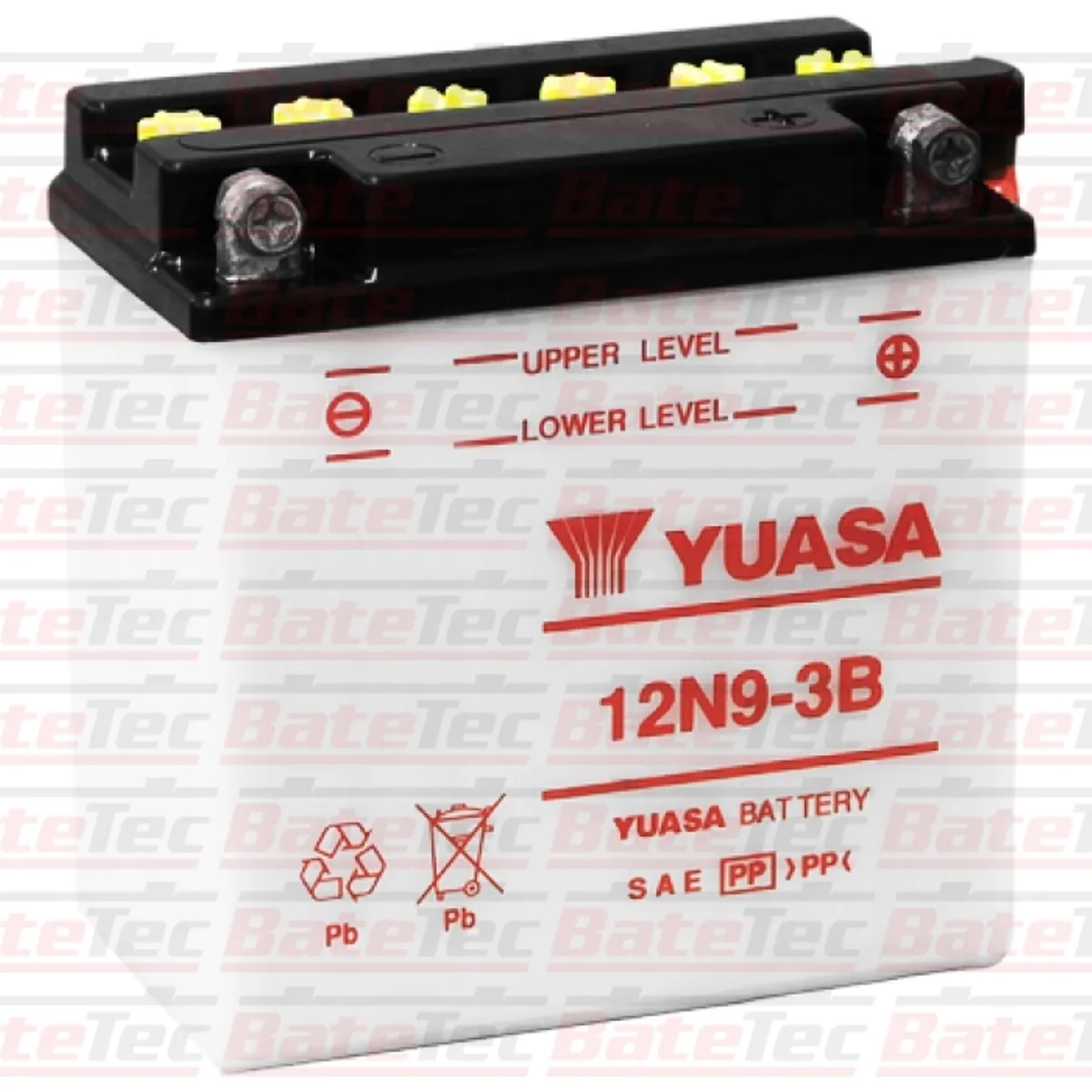 YUASA - Yuasa 12N9-3B 9Ah Batería de moto - Larga duración - Tecnologia Convencional