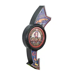 MSA MUEBLES SANTA ANA - LETRERO VINTAGE LED. (31 x 8.5 x 74 cms)