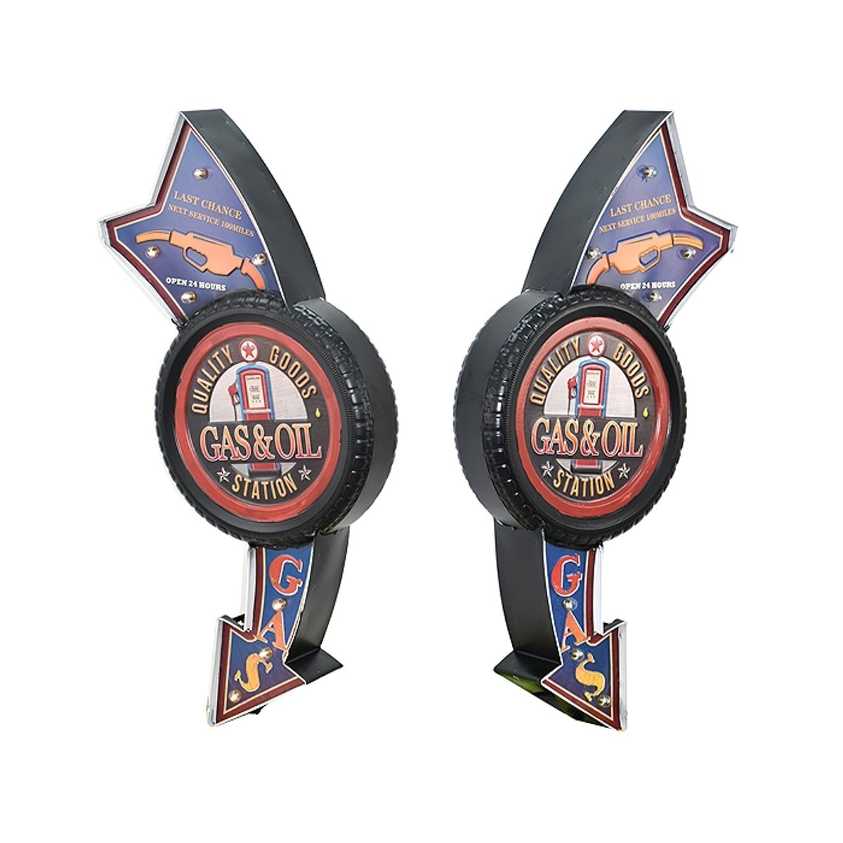 MSA MUEBLES SANTA ANA - LETRERO VINTAGE  LED. (31 x 8.5 x 74 cms)