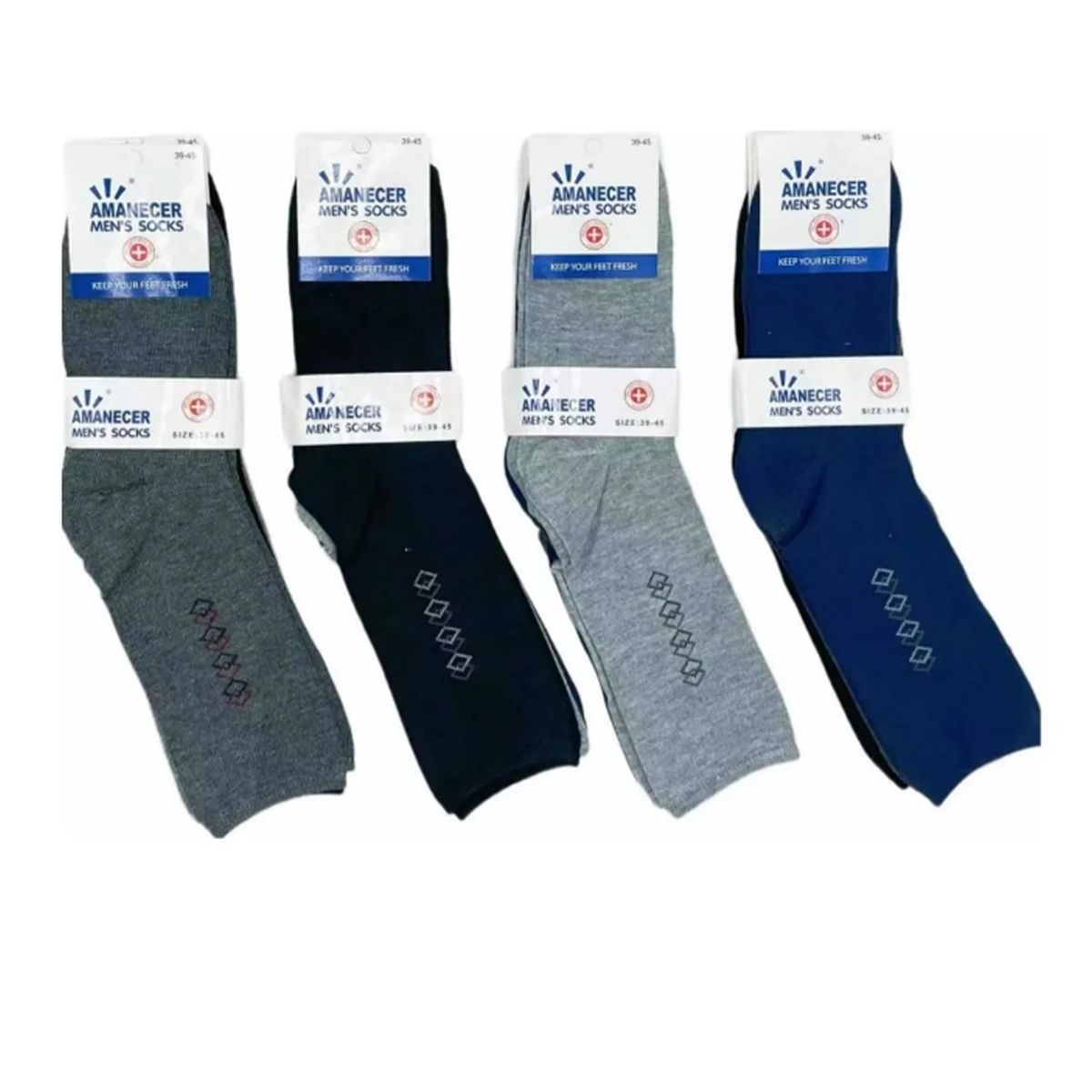 EVERSO - 12 Pares Calcetines De Vestir Para Hombre De Algodón 01.