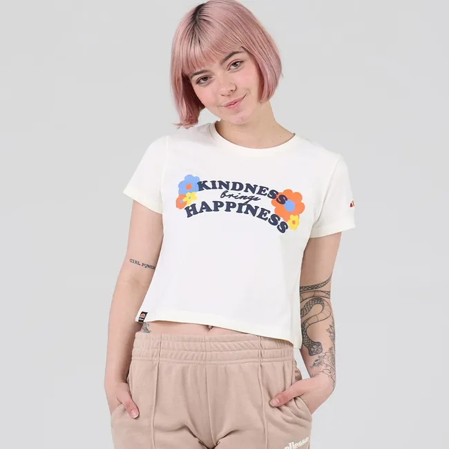 ELLESSE - POLERA NIÑA ELLESSE GEORGETTE CREMA