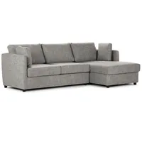Sofá Seccional Cama Derecho Noah Tela Gris
