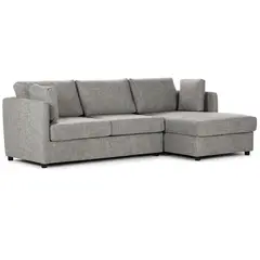 ROSEN - Sofá Seccional Cama Derecho Noah Tela Gris
