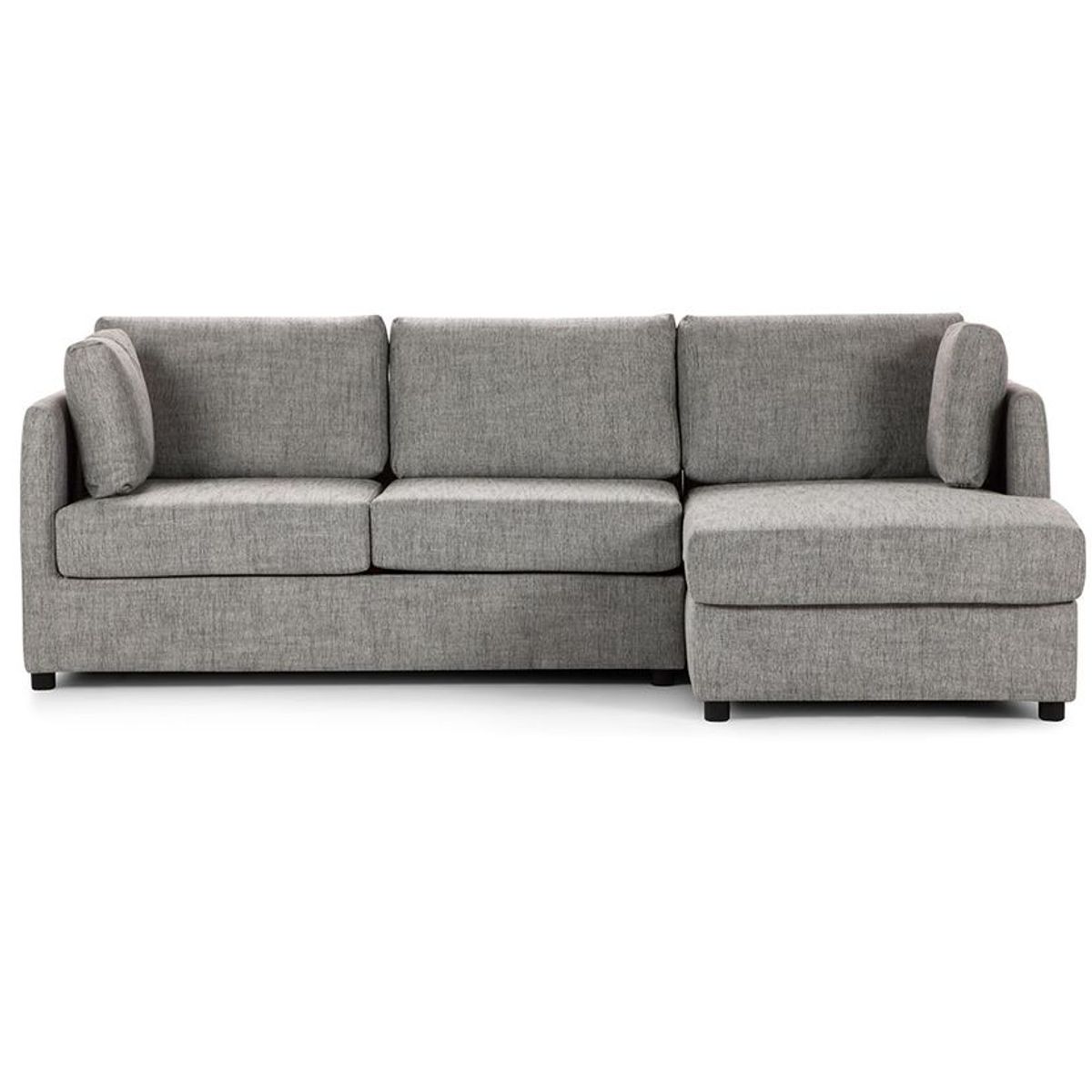 ROSEN - Sofá Seccional Cama Rosen Derecho Noah Tela Gris