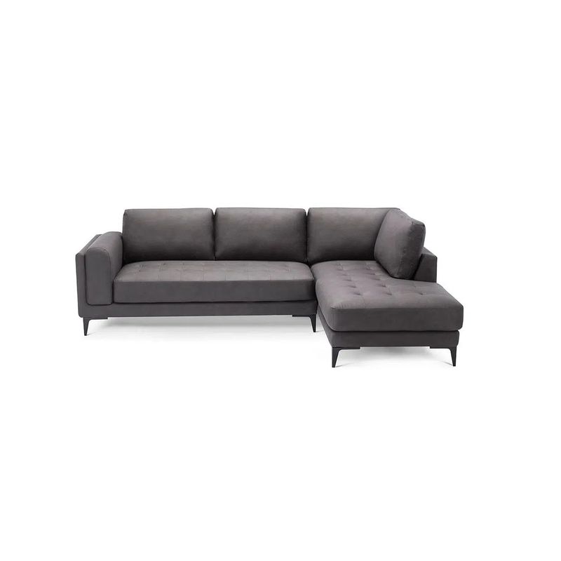 ROSEN - Sofá Seccional Rosen Roxton Derecho Tela Charcoal