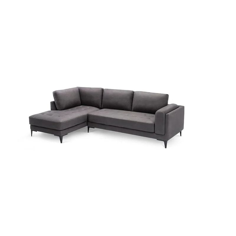 ROSEN - Sofá Seccional Rosen Roxton Izquierdo Tela Charcoal