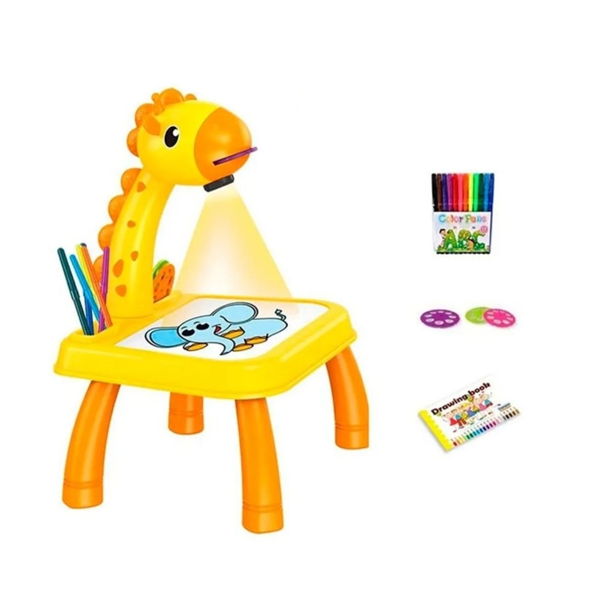 IRM - Proyector Jirafa Amarilla Tablero Dibujo Educativo Aprendizaje