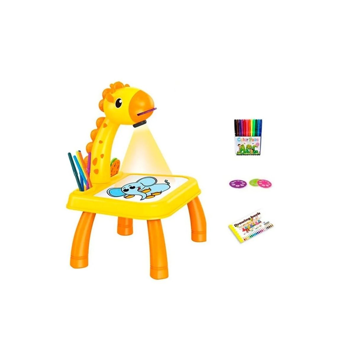 IRM - Proyector Jirafa Amarilla Tablero Dibujo Educativo Aprendizaje