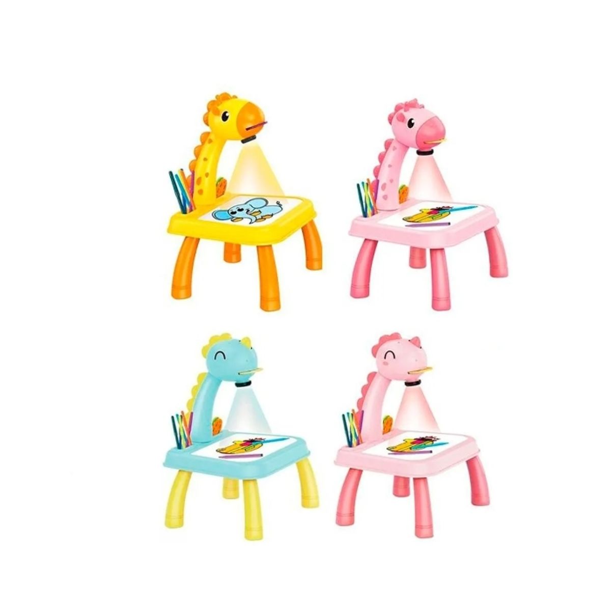 IRM - Proyector Jirafa Amarilla Tablero Dibujo Educativo Aprendizaje