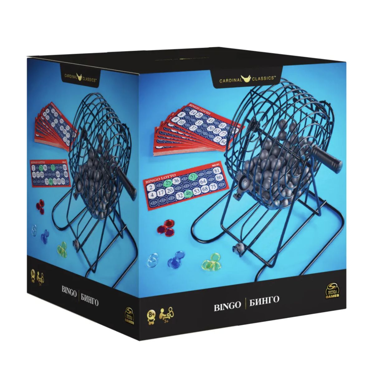 DELUXE - Set Bingo Deluxe Metal Completo Fichas Tombola