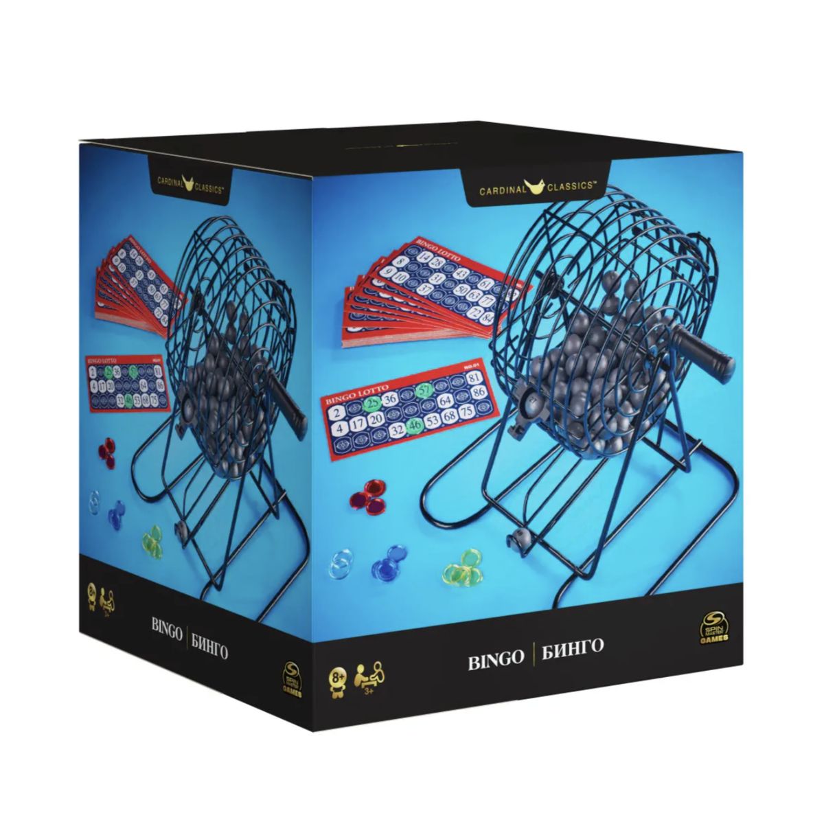 DELUXE - Set Bingo Deluxe Metal Completo Fichas Tombola