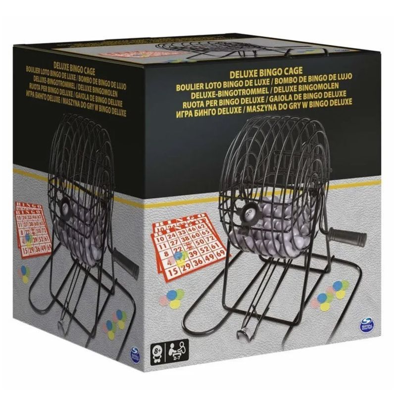 DELUXE - Set Bingo Deluxe Metal Completo Fichas Tombola