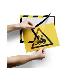 DURABLE - Marco Autoadhesivo A4 Magnético Seguridad Am- Neg -