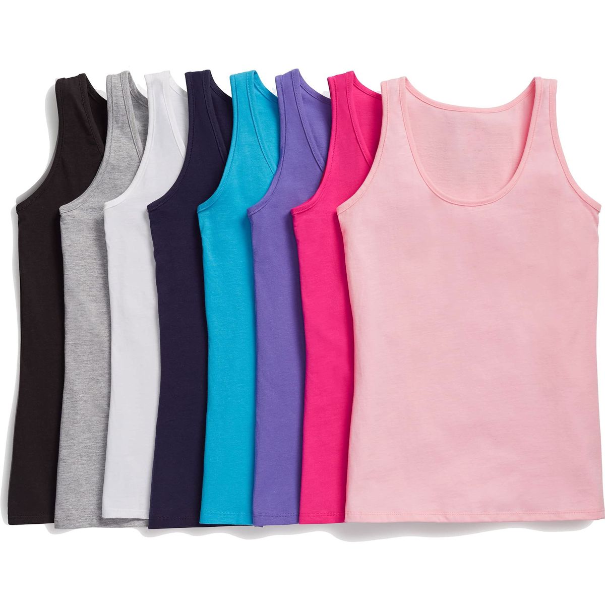 EVERSO - 6 Camisetas Mujer Sin Manga Fibra Bambú Musculosa Mujer.-