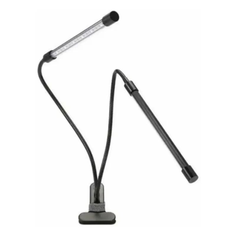GENERICO - Lampara Led Usb Crecimiento Plantas 2 Tubos Uv Con Control