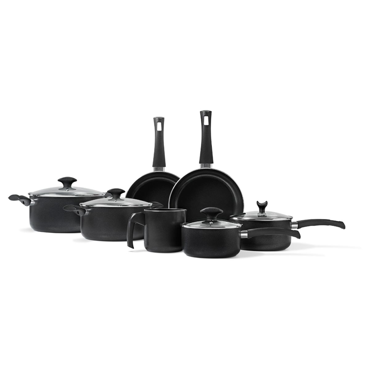 BRINOX - BATERIA DE COCINA 11 PZS NEGRO 7120/101