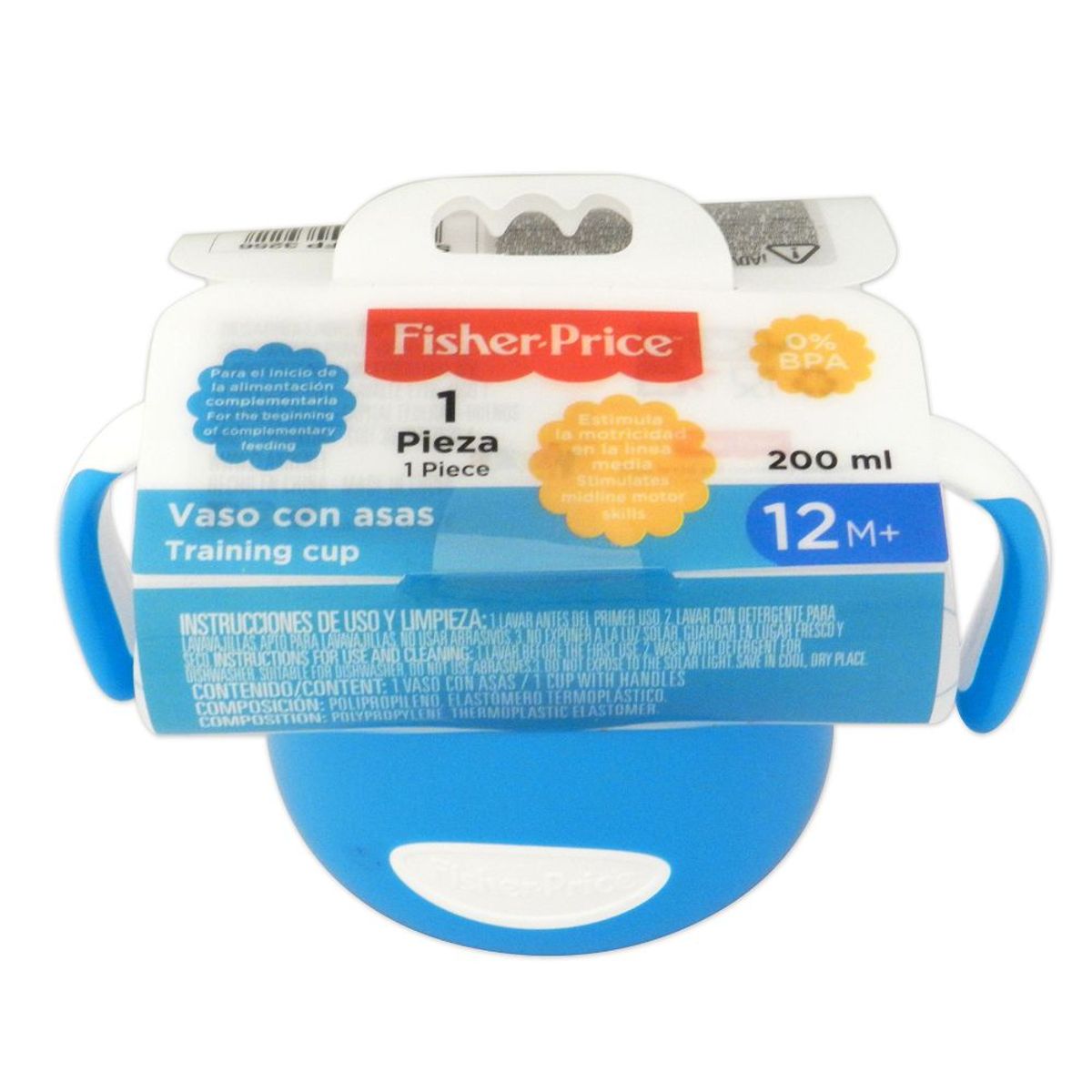 FISHER PRICE - Vaso con Asas Fisher Price Azul 200 Ml