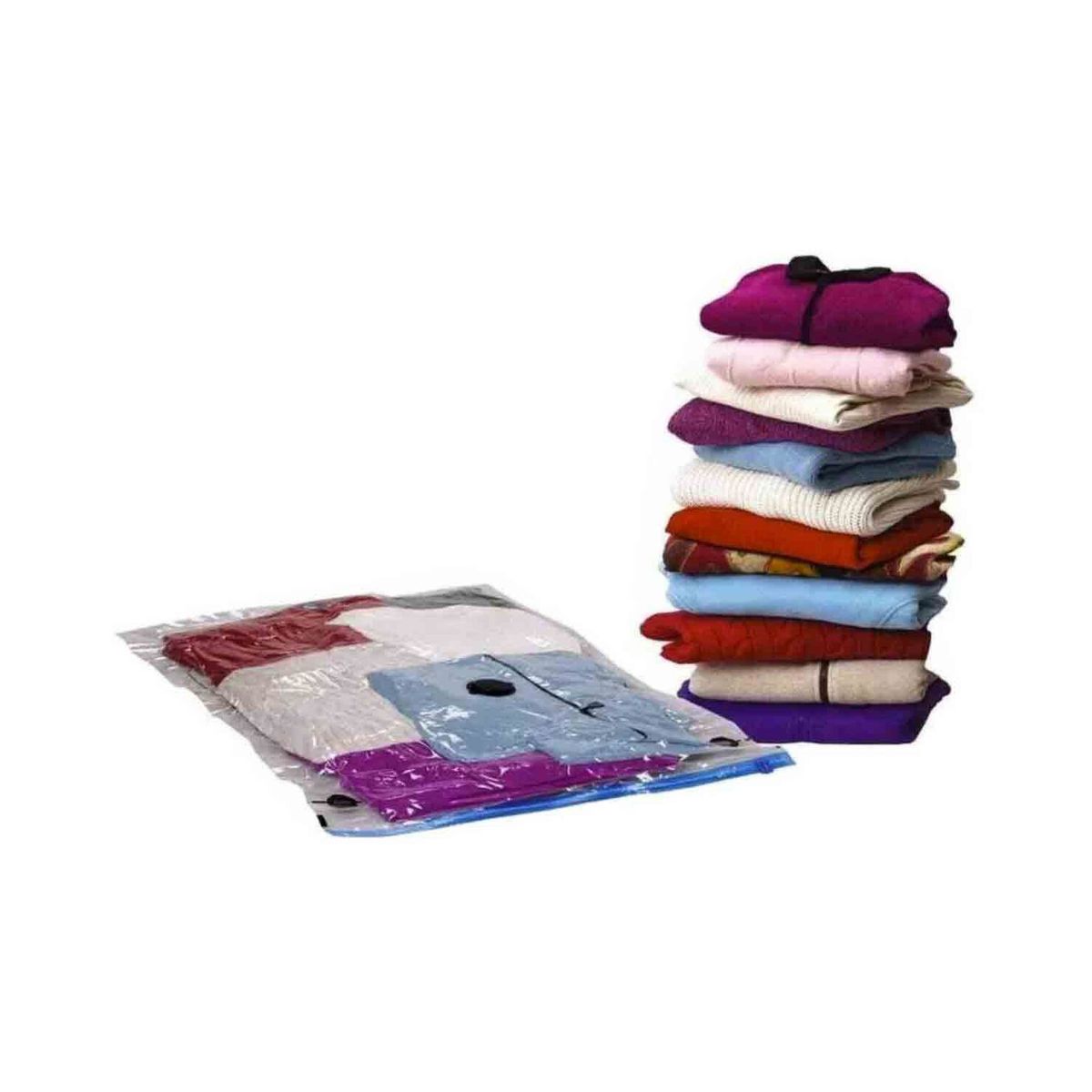 GENERICO - PACK 12 BOLSAS AL VACÍO REDUCE ESPACIO SPACE BAGS