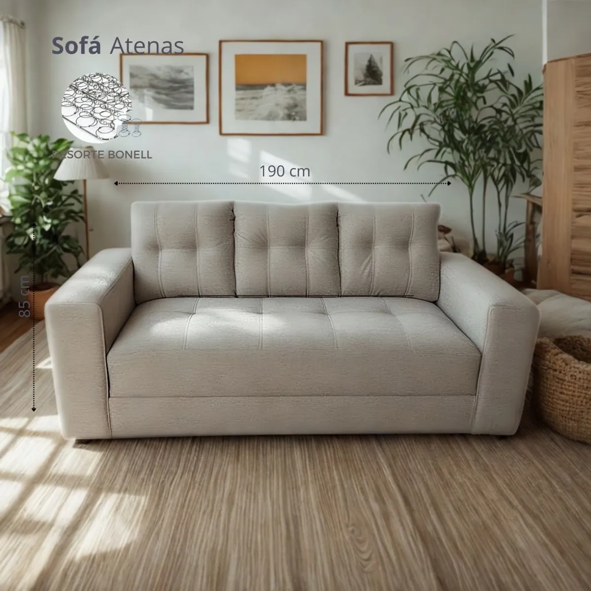 GENERICO - Sofá Atenas Lino Beige