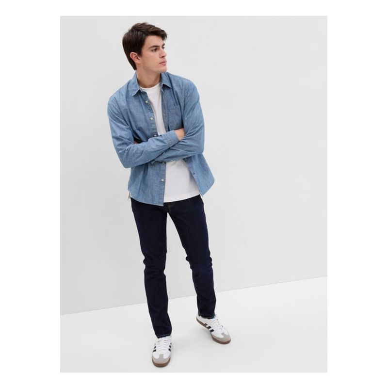 GAP - Jeans Skinny Resin Rinse Azul Marino GAP