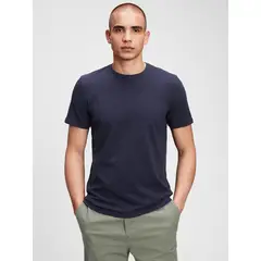 GAP - Polera Cuello Redondo Solida Azul Marino