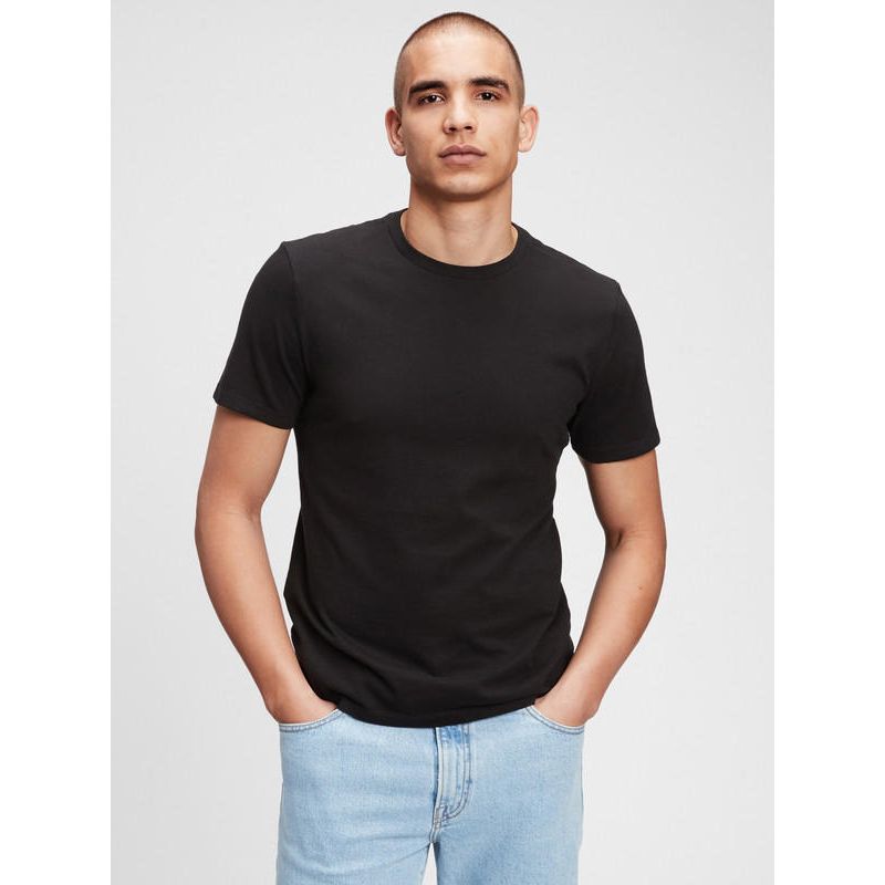 GAP - Polera Cuello Redondo Solida Negro GAP