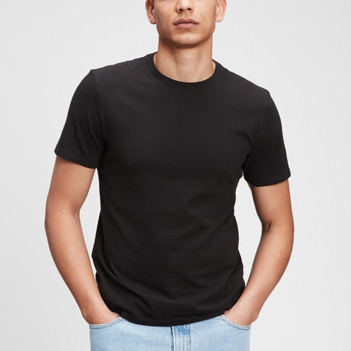 GAP - Polera Cuello Redondo Solida Negro GAP