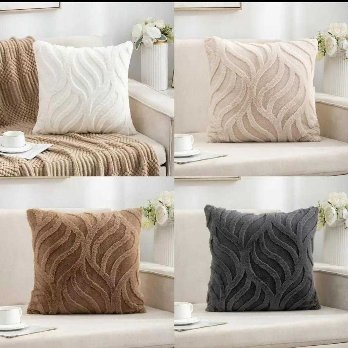 GENERICO - Fundas de cojín  pack 4 surtidos