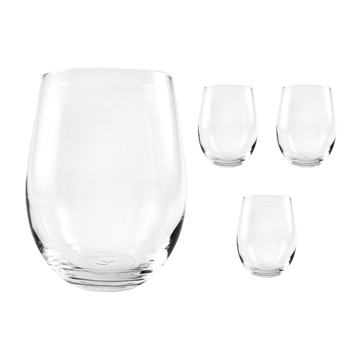 IMAHE - SET 4 VASOS VINO VIDRIO 540 ML IMAHE