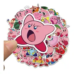 GARSIL - 50 Stickers De Kirby - Etiquetas Autoadhesivas