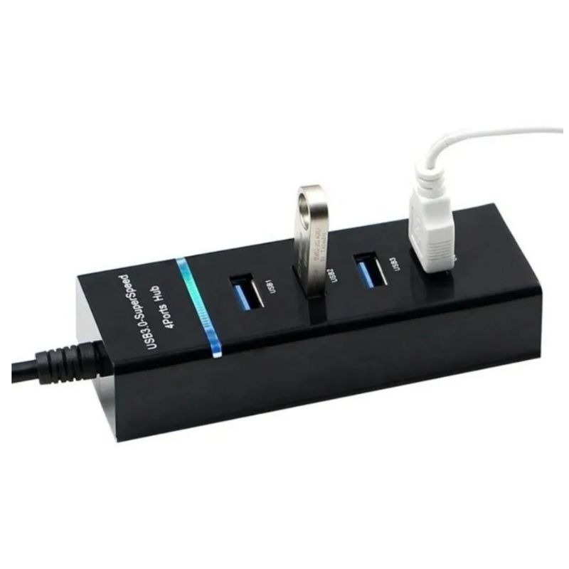 GENERICO - Hub Usb 3.0 De 4 Puertos En 1