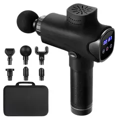 BASKO FITNESS - Pistola de Masajes Pro 30 Velocidades Recargable